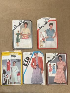 Vintage Patterns size 14 from 80’s DIY